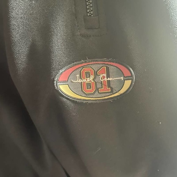 Pro Star 49ers Sleeveless jersey with hoodie Terrell Owens 81 Size L - Picture 6 of 16